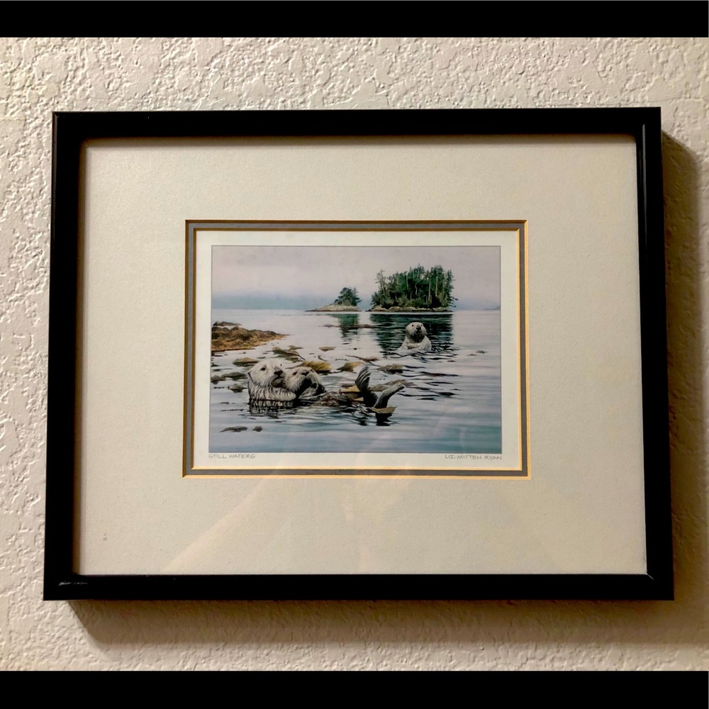 Still Waters by Liz Mitten Ryan, Otters in Water